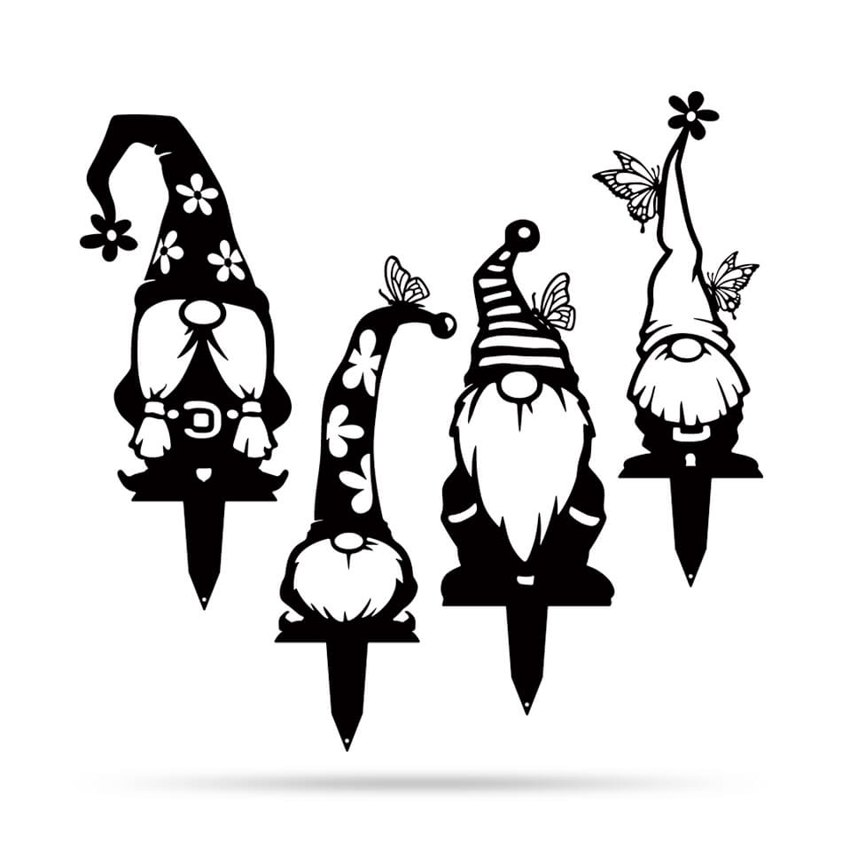 Garden Art - Gnomes 4 Pack  - RealSteel Center