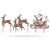 Garden Art - Santa Sleigh Set Assorted / Rust - RealSteel Center