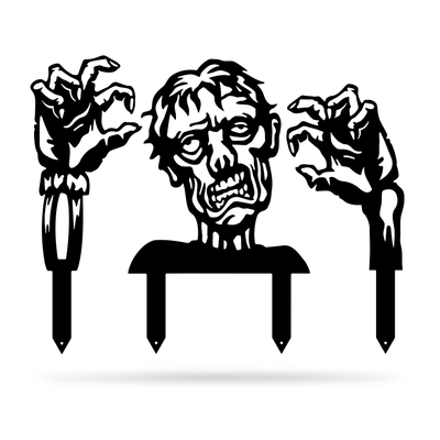 Garden Art - Zombie Assorted / Black - RealSteel Center