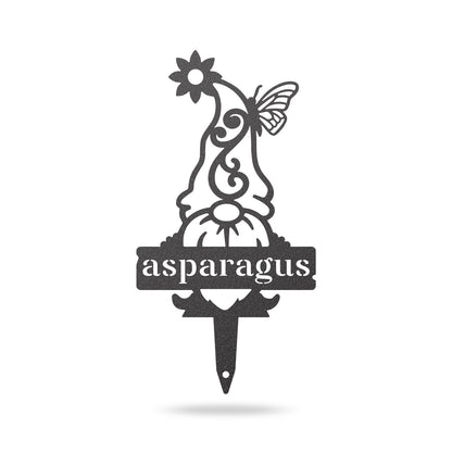 Garden Gnomes Plant Markers Small / Black / Asparagus - RealSteel Center