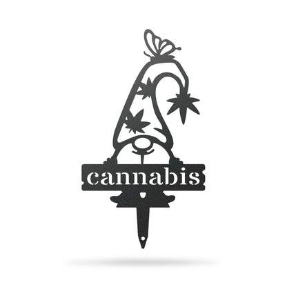 Garden Gnomes Plant Markers Small / Black / Cannabis - RealSteel Center