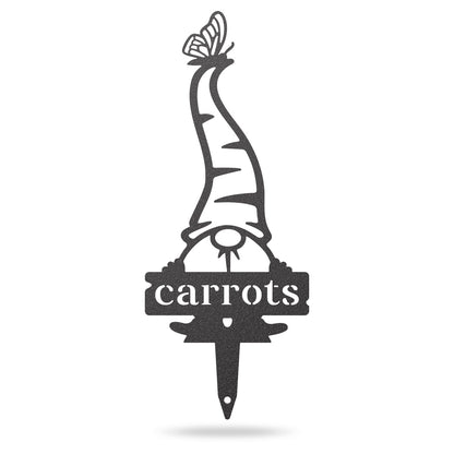 Garden Gnomes Plant Markers Small / Black / Carrots - RealSteel Center