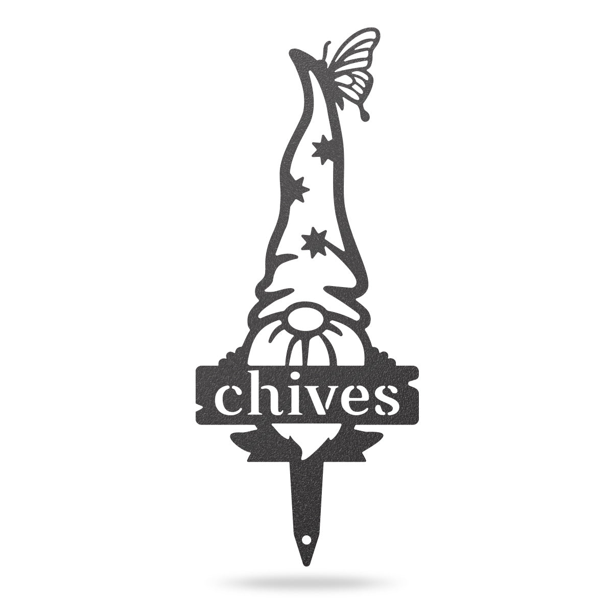 Garden Gnomes Plant Markers Small / Black / Chives - RealSteel Center