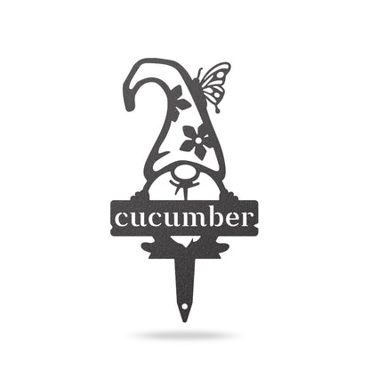 Garden Gnomes Plant Markers Small / Black / Cucumber - RealSteel Center