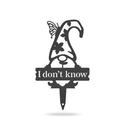 Garden Gnomes Plant Markers Small / Black / I Don't Know - RealSteel Center