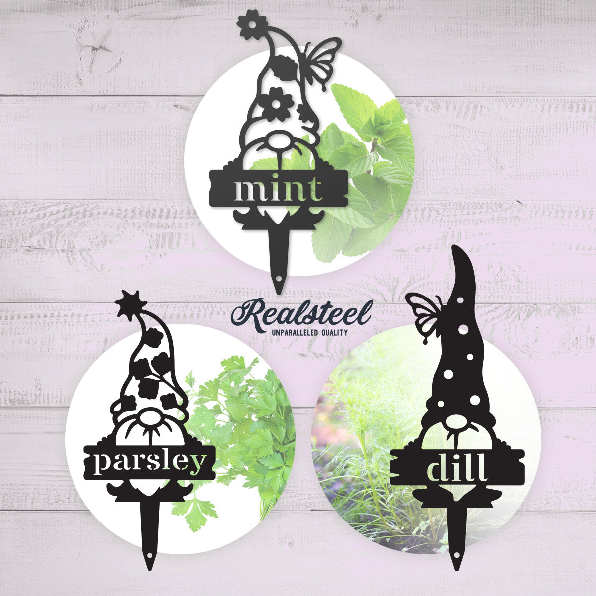 Garden Gnomes Plant Markers  - RealSteel Center