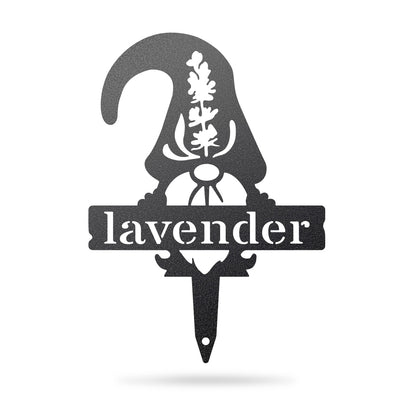 Garden Gnomes Plant Markers Small / Black / Lavender - RealSteel Center