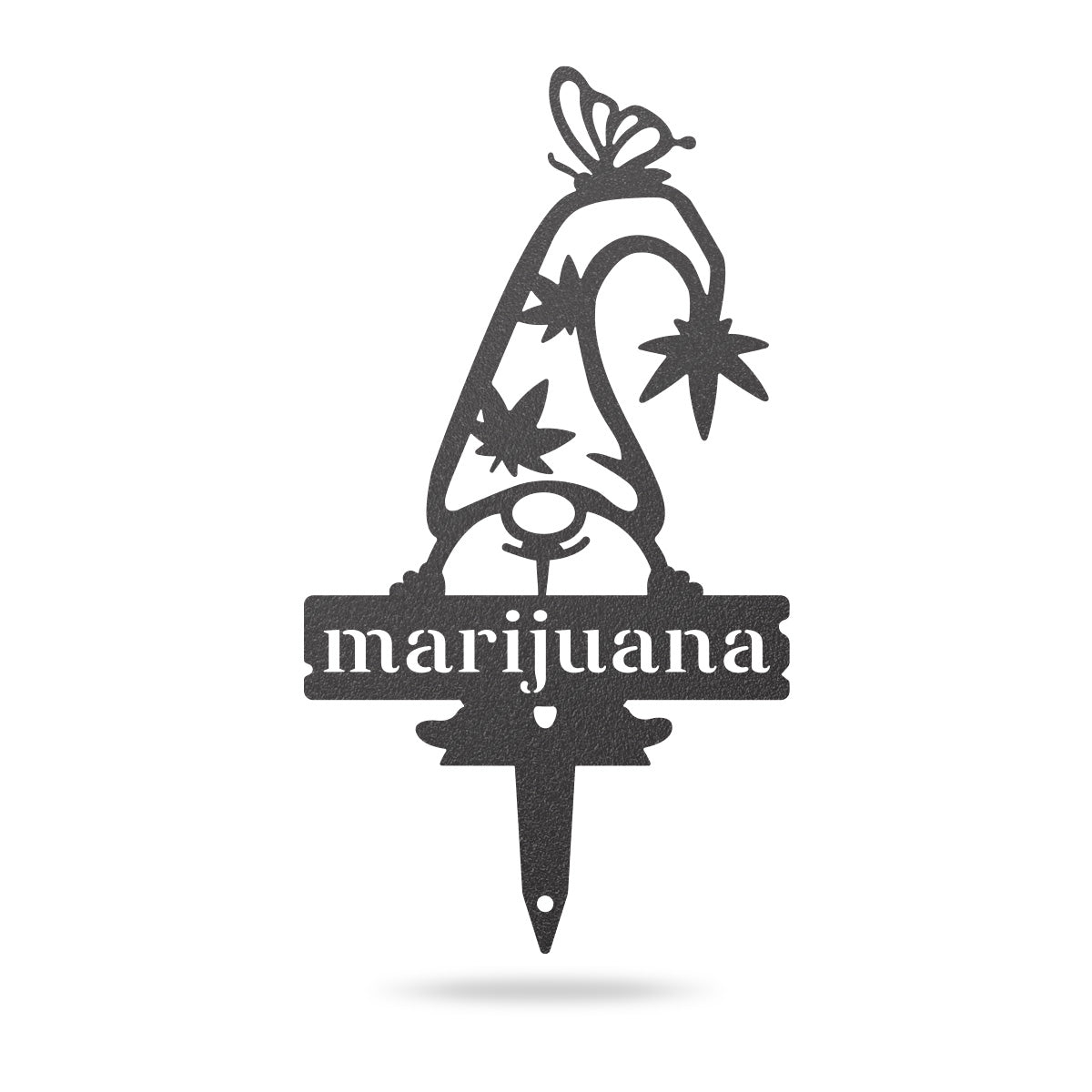 Garden Gnomes Plant Markers Small / Black / Marijuana - RealSteel Center