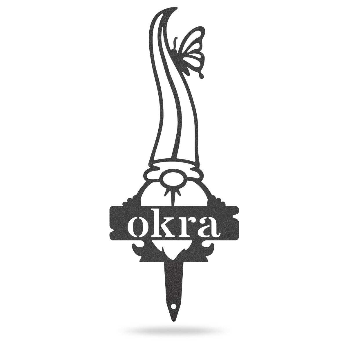 Garden Gnomes Plant Markers Small / Black / Okra - RealSteel Center