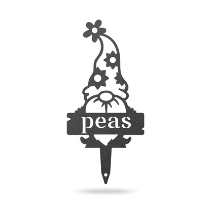 Garden Gnomes Plant Markers Small / Black / Peas - RealSteel Center