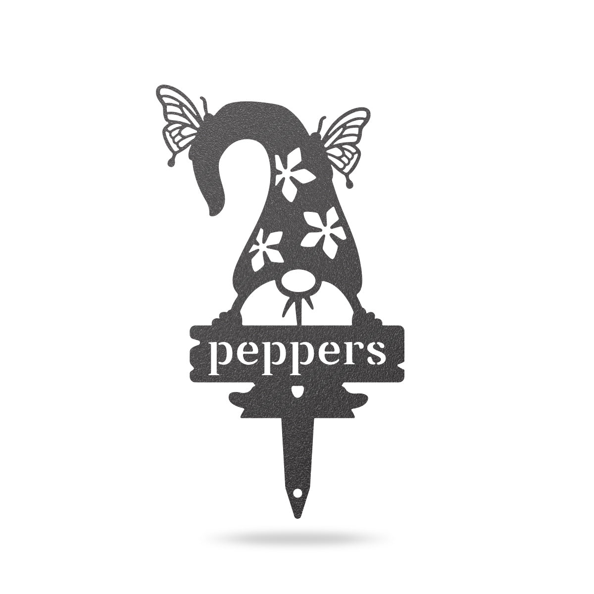 Garden Gnomes Plant Markers Small / Black / Peppers - RealSteel Center