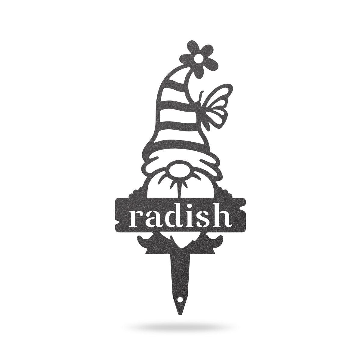 Garden Gnomes Plant Markers Small / Black / Radish - RealSteel Center
