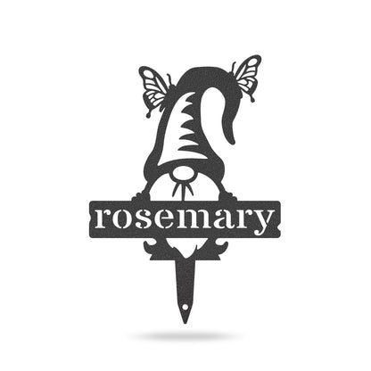 Garden Gnomes Plant Markers Small / Black / Rosemary - RealSteel Center