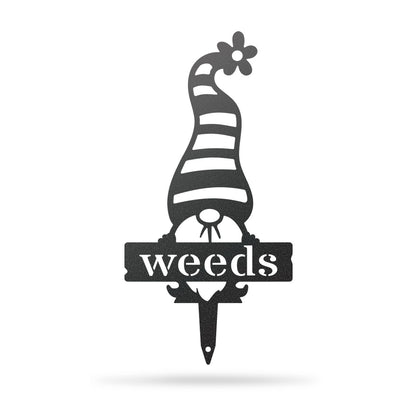 Garden Gnomes Plant Markers Small / Black / Weeds - RealSteel Center