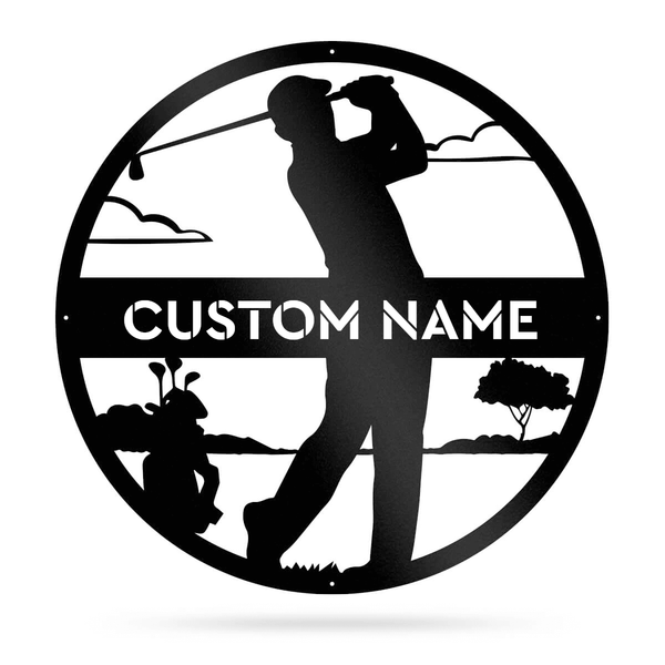 Golf Monogram - Male 18" / Black - RealSteel Center