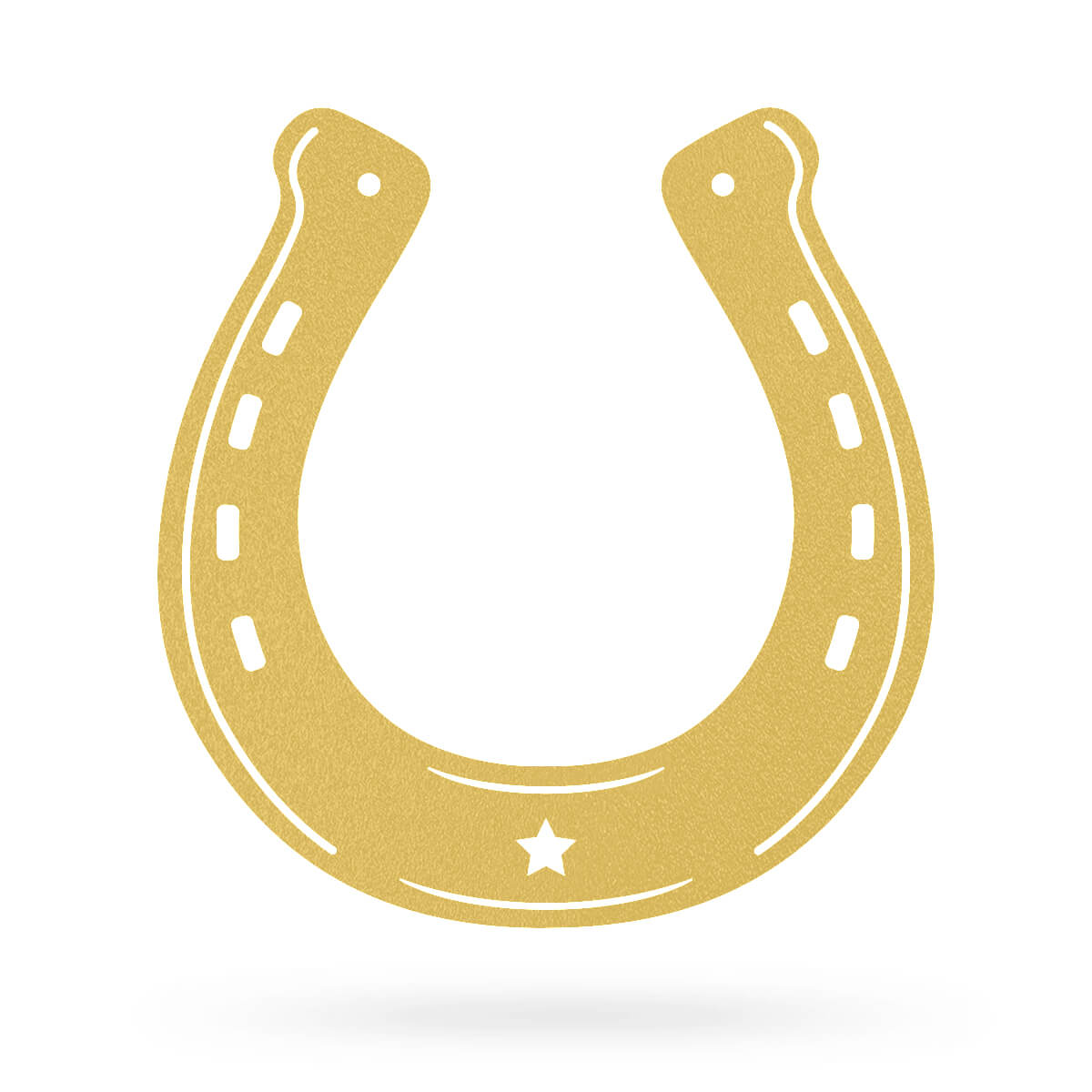 Good Luck Horseshoe 10"x9.5" / Gold - RealSteel Center