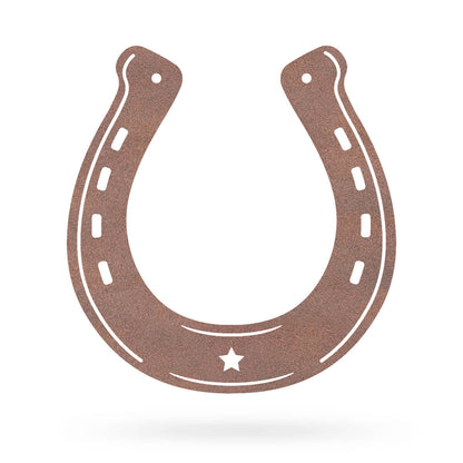Good Luck Horseshoe 10"x9.5" / Rust - RealSteel Center