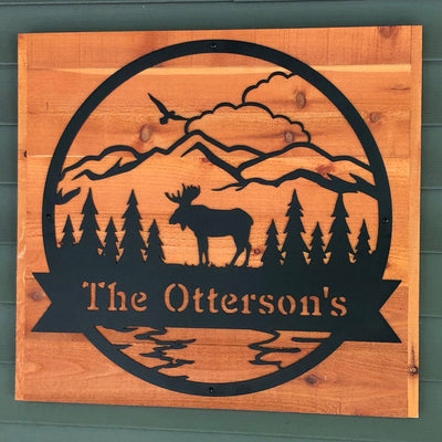 Great Outdoors Moose Monogram  - RealSteel Center