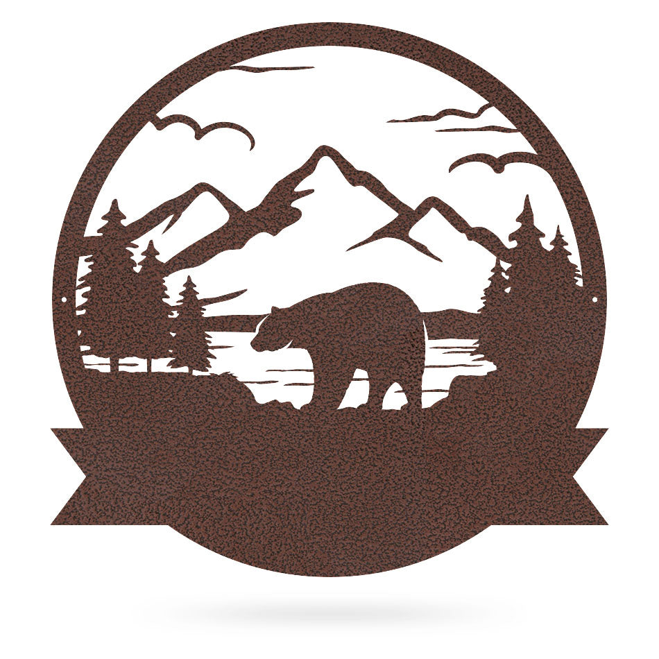 Great Outdoors Bear Monogram 18" / Penny Vein - RealSteel Center
