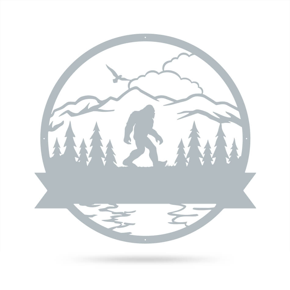 Great Outdoors Bigfoot Monogram 18" / Textured Silver - RealSteel Center