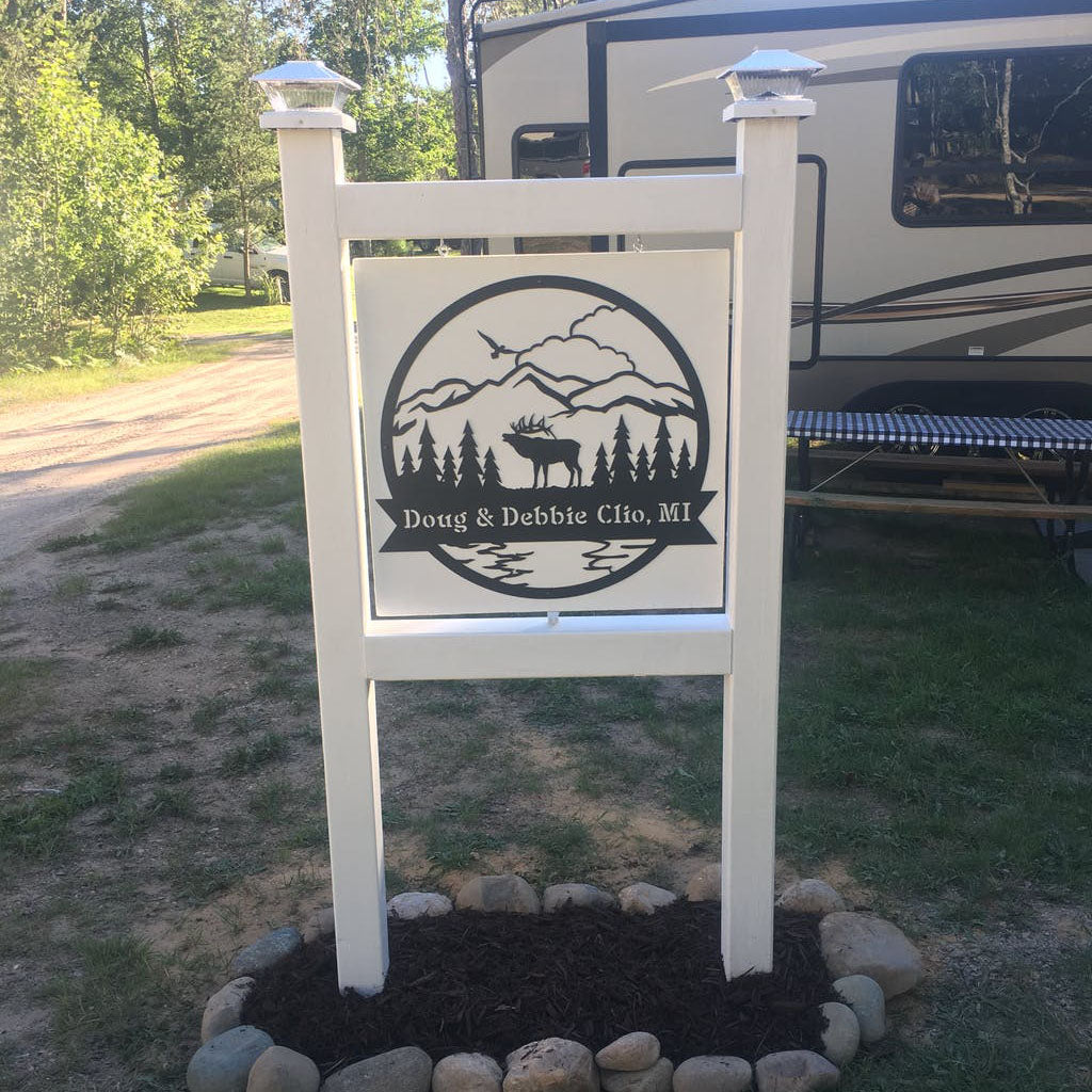 Great Outdoors Elk Monogram  - RealSteel Center