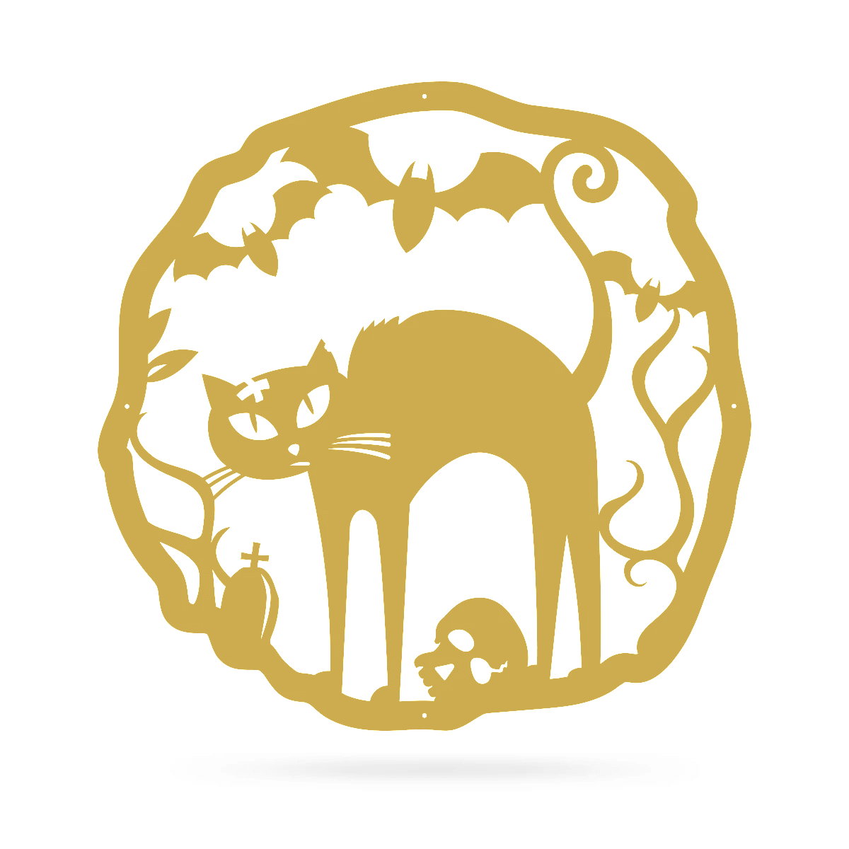 Halloween Cat Wreath  - RealSteel Center