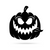 Halloween Evil Pumpkin 18"x18" / Black - RealSteel Center