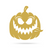 Halloween Evil Pumpkin 18"x18" / Gold - RealSteel Center