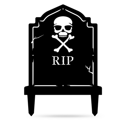 Halloween Tombstone Monogram 23"x16" / Black - RealSteel Center