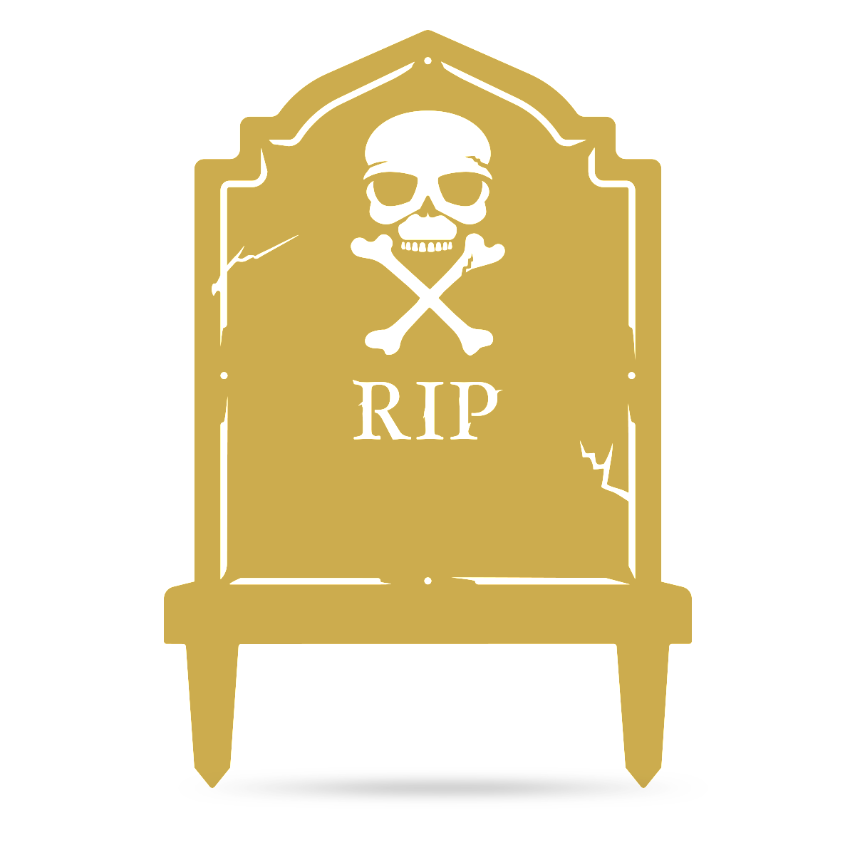 Halloween Tombstone Monogram 23"x16" / Gold - RealSteel Center