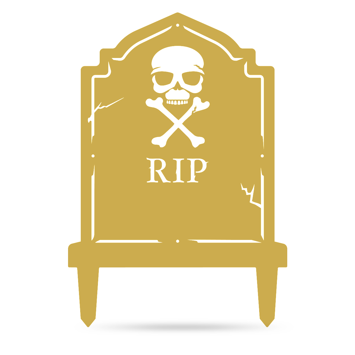 Halloween Tombstone Monogram 30"x21" / Gold - RealSteel Center