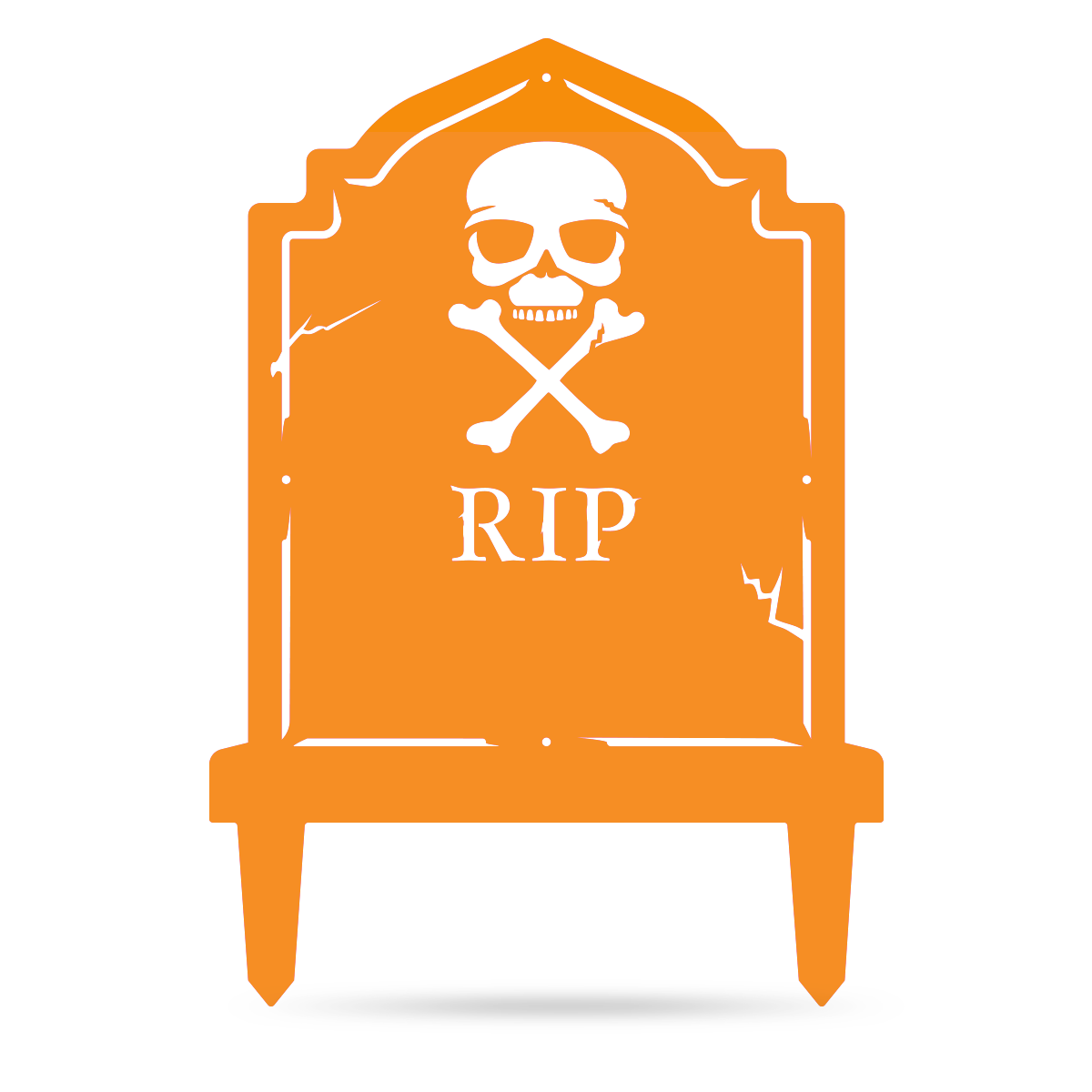 Halloween Tombstone Monogram 30"x21" / Orange - RealSteel Center