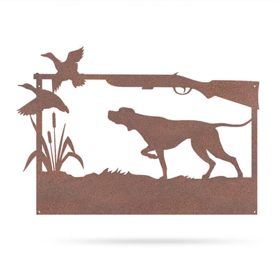 Hunting Dog Monogram 17"x24" / Rust - RealSteel Center