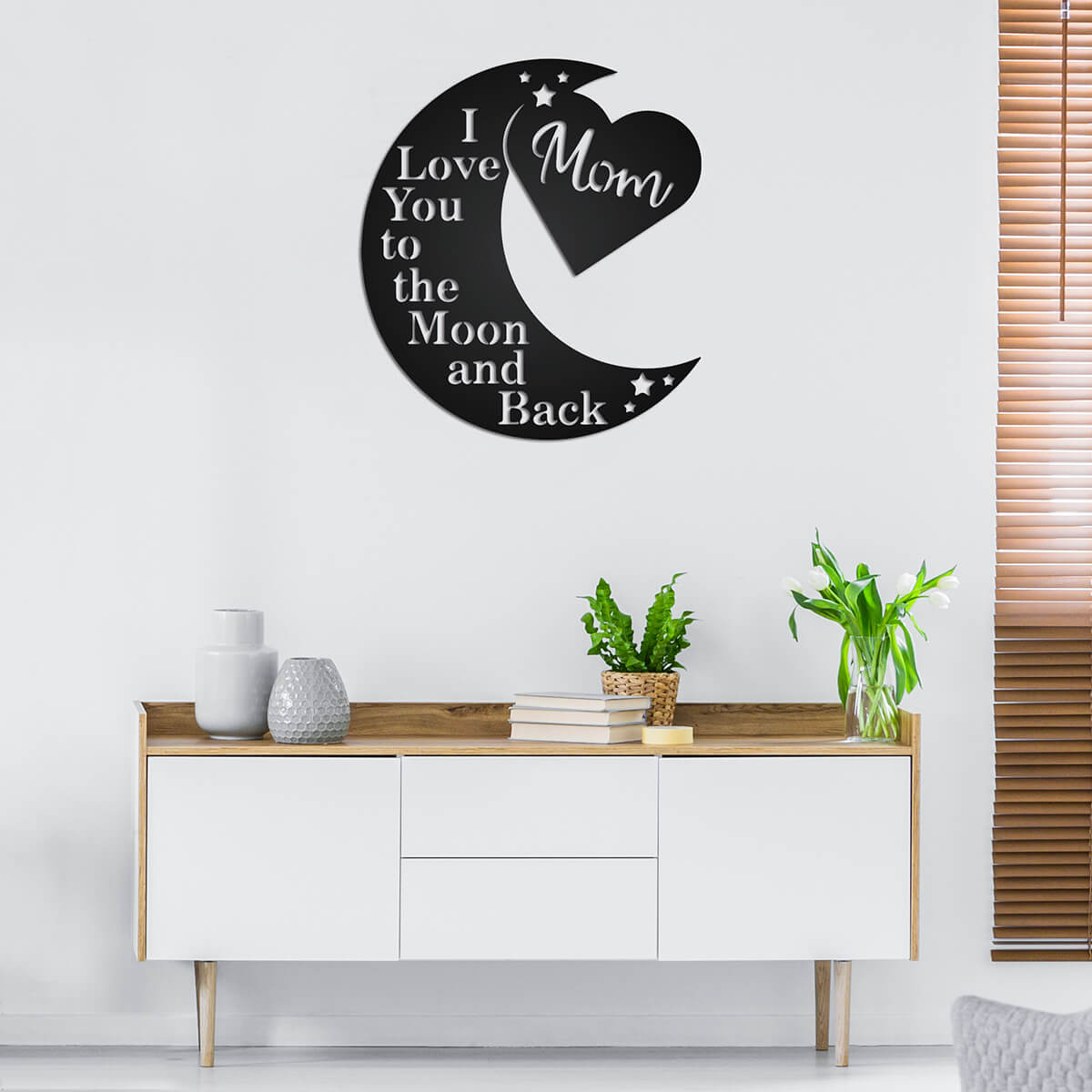 Love You To The Moon Wall Art - Mom Ltd  - RealSteel Center