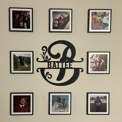 Initial Monogram Metal Sign Decor  - RealSteel Center