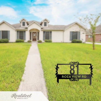 Lawn Address Monogram – Personalized and Practical Address Sign - RealSteel Center
