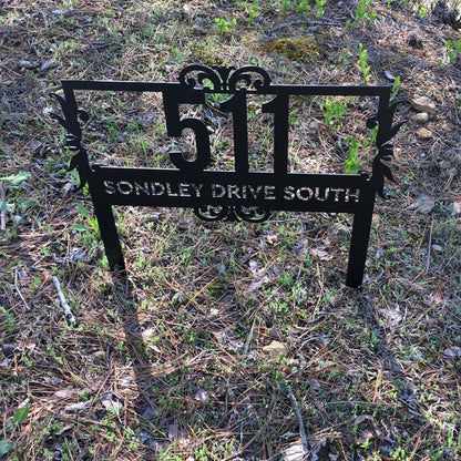 Lawn Address Monogram – Personalized and Practical Address Sign - RealSteel Center