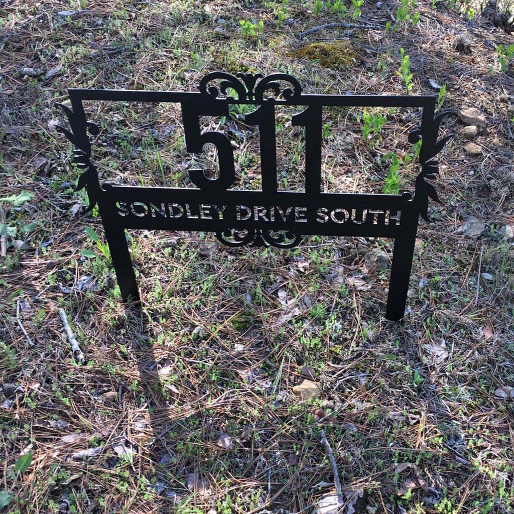 Lawn Address Monogram – Personalized and Practical Address Sign - RealSteel Center