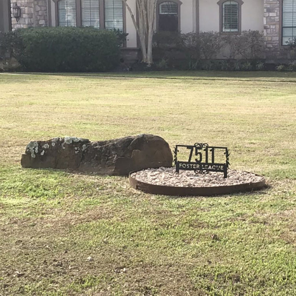 Lawn Address Monogram – Personalized and Practical Address Sign - RealSteel Center