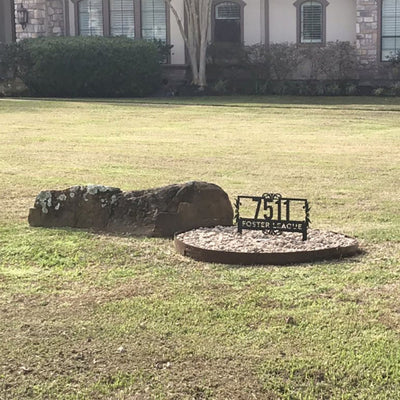 Lawn Address Monogram – Personalized and Practical Address Sign - RealSteel Center