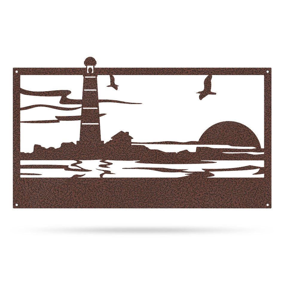 Lighthouse Monogram 10" x 18" / Penny Vein - RealSteel Center