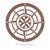 Lost Without Mom Compass Wall Art - Type A 18" / Rust - RealSteel Center