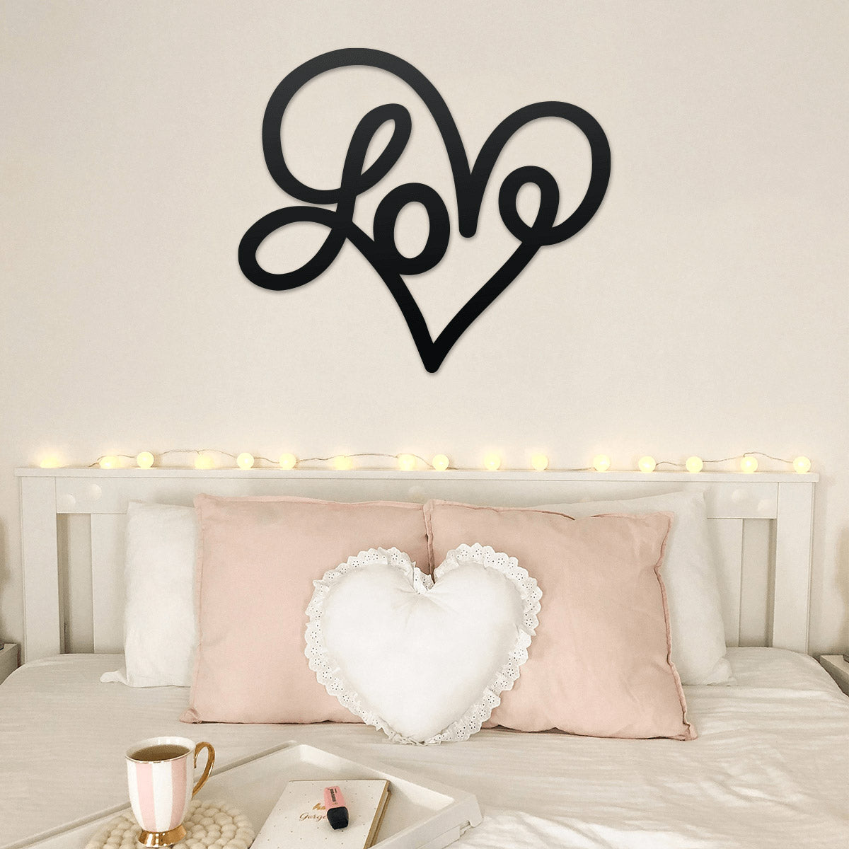 Love wall outlet painting