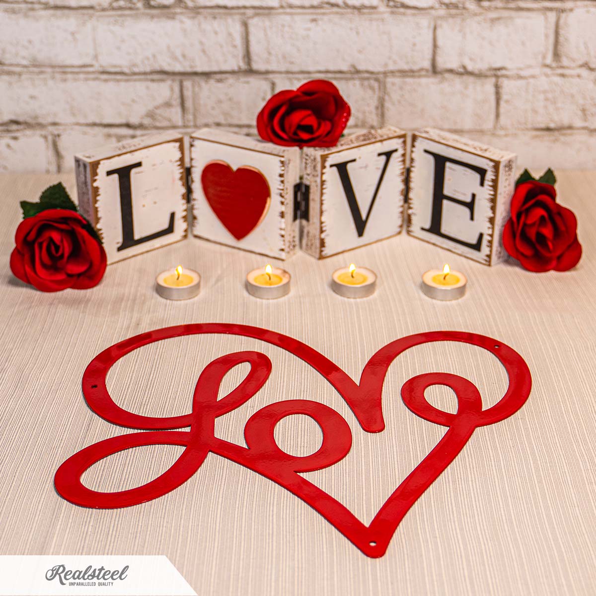 Love Heart Wall Art - Valentine's Day Gift Ideas for Couples - RealSteel  Center