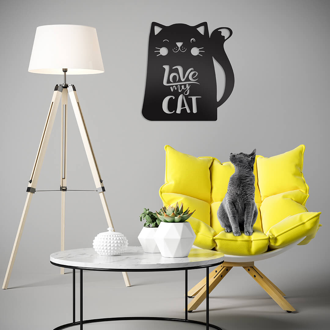 Love My Cat Wall Art  - RealSteel Center