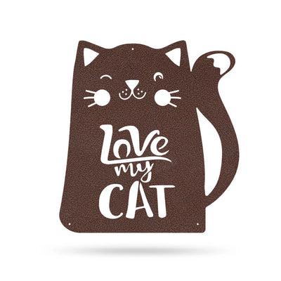 Love My Cat Wall Art 18" / Penny Vein - RealSteel Center