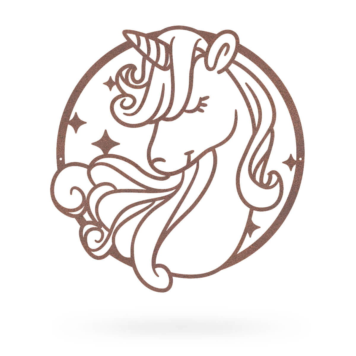 Magical Unicorn Metal Wall Art 18" / Rust - RealSteel Center