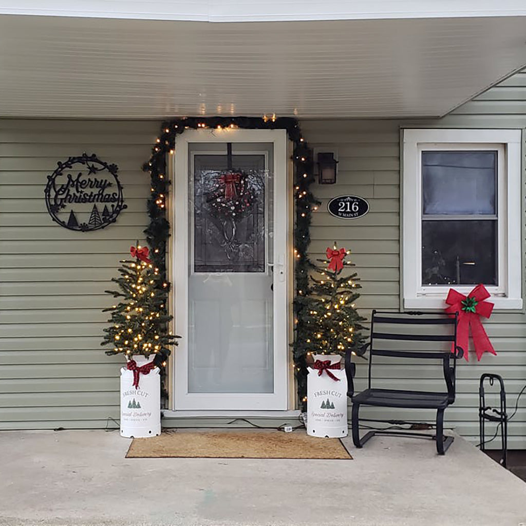 Merry Christmas Holiday Steel Sign  - RealSteel Center