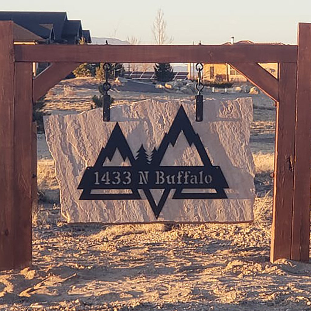 Mountains Split Monogram  - RealSteel Center