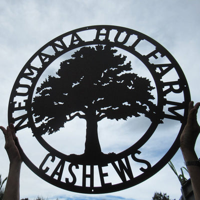 Oak Tree Personalized Metal Name Sign  - RealSteel Center
